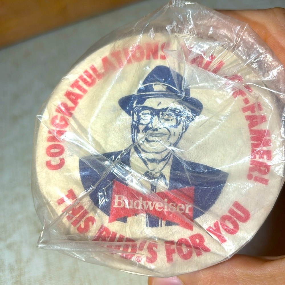 50 Vintage 1989 Chicago Cubs Budweiser Coasters! Harry Caray! Cub Fan! Bud Man!